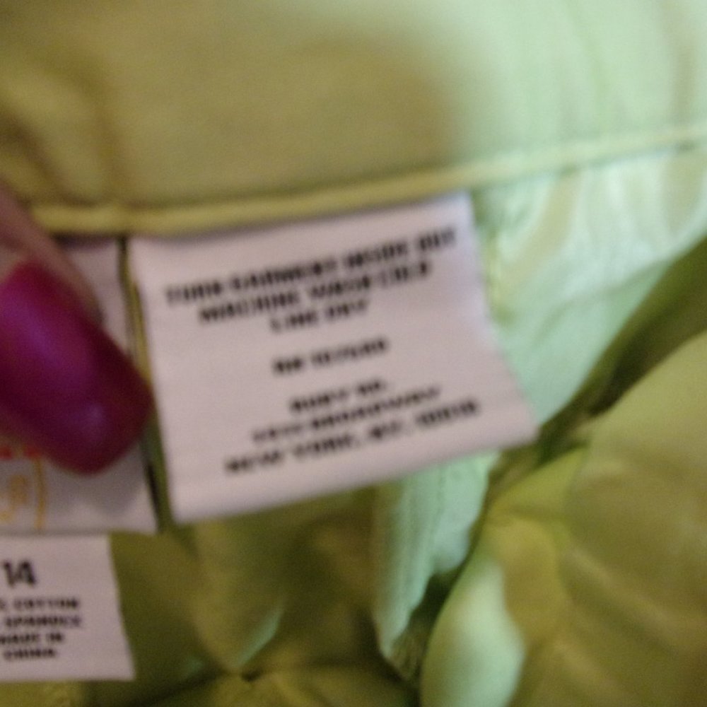 Ruby Rd Green Slacks Size 14 - Picture 3 of 4